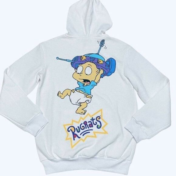 NEW Nickelodeon Rugrats Adult Hoodie Tommy Chuckie 90’s Back Graphic Spring - Picture 1 of 8